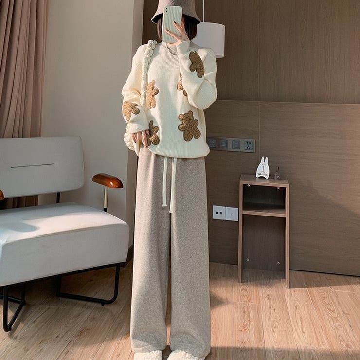 ワイドパンツ ストレートパンツ 春秋 | ミスウェディー | 詳細画像4