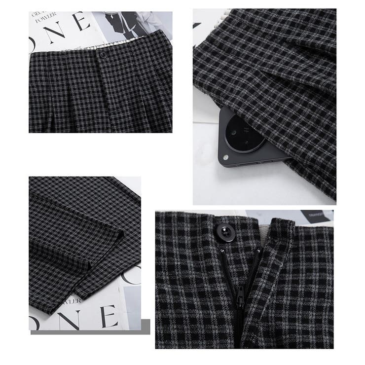 チェック柄 ワイドパンツ レディース | ミスウェディー | 詳細画像19