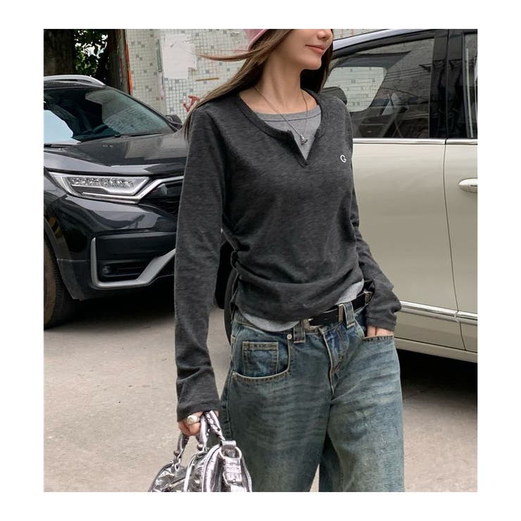 長袖 Tシャツ 裏起毛 | ミスウェディー | 詳細画像7 