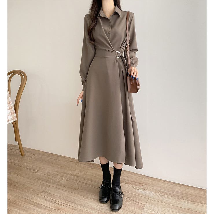 シャツワンピース ロングワンピース ワンピース | ミスウェディー | 詳細画像13 