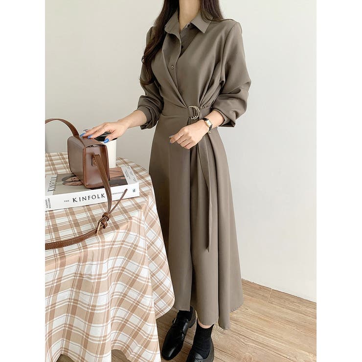 シャツワンピース ロングワンピース ワンピース | ミスウェディー | 詳細画像14 