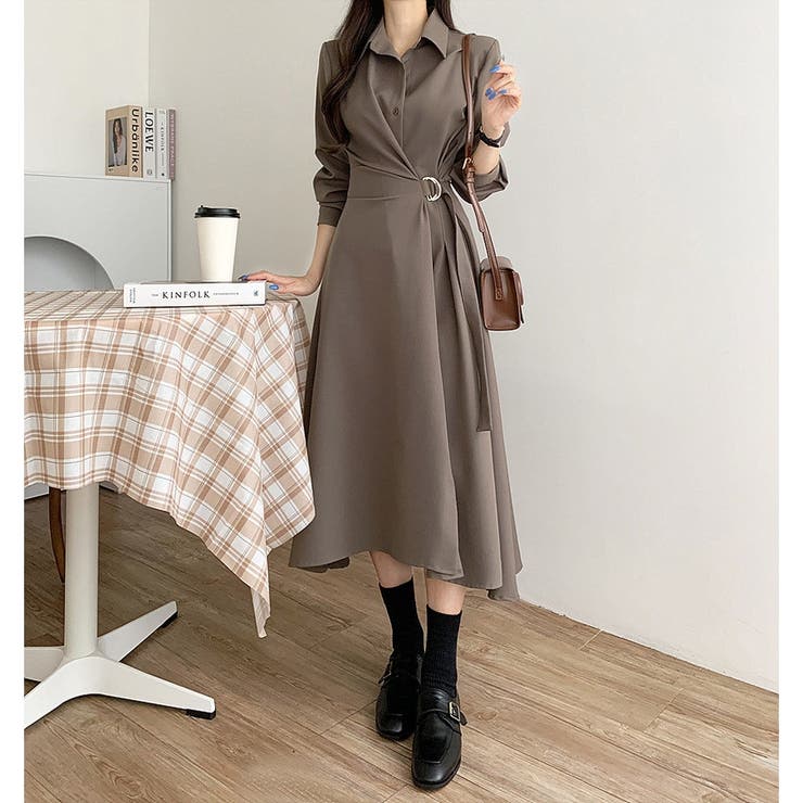 シャツワンピース ロングワンピース ワンピース | ミスウェディー | 詳細画像16 