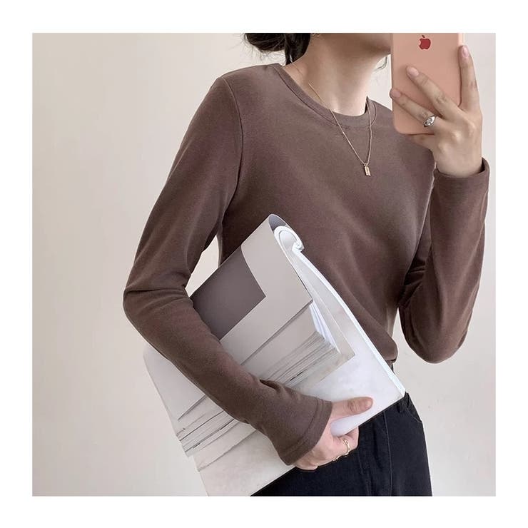 裏起毛 長袖カットソー トップス | ミスウェディー | 詳細画像10 