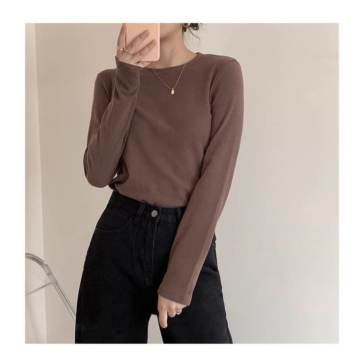 裏起毛 長袖カットソー トップス | ミスウェディー | 詳細画像11 