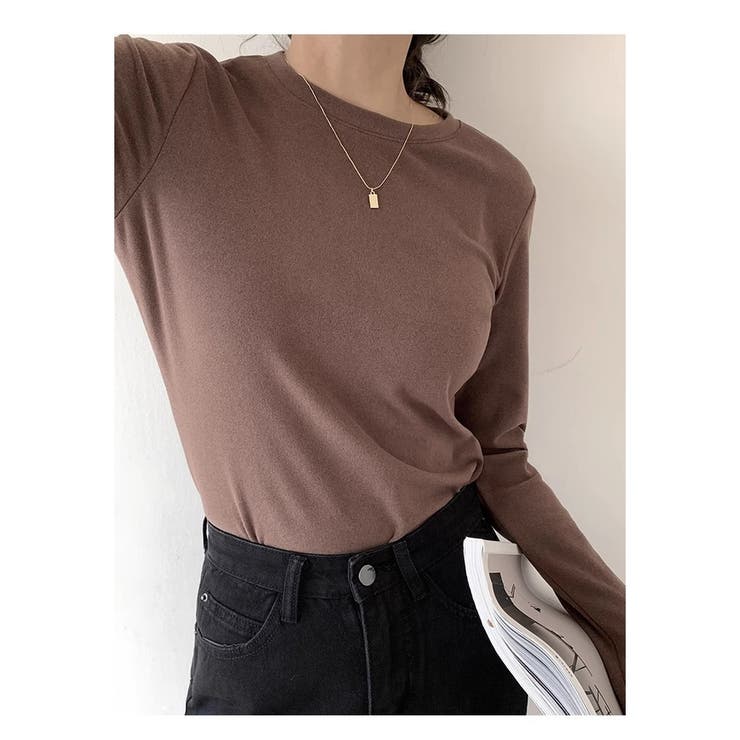 裏起毛 長袖カットソー トップス | ミスウェディー | 詳細画像16 