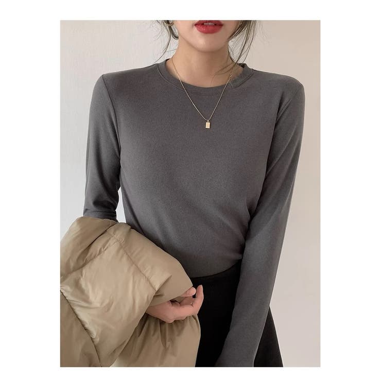 裏起毛 長袖カットソー トップス | ミスウェディー | 詳細画像7 