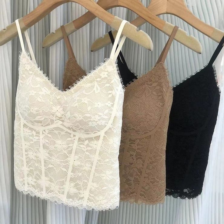 レースキャミソール レディース カップ付き | misweddy | 詳細画像10 