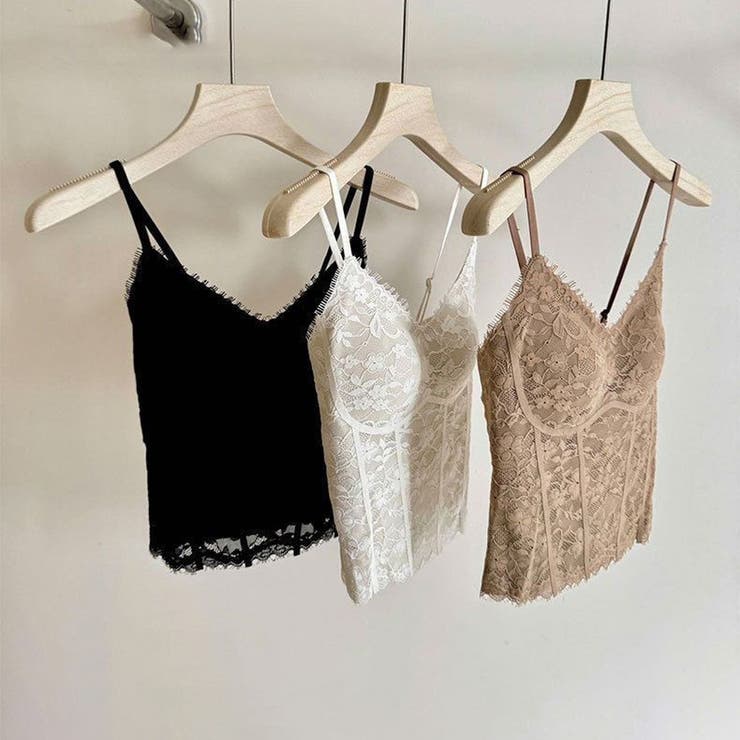 レースキャミソール レディース カップ付き | misweddy | 詳細画像8 