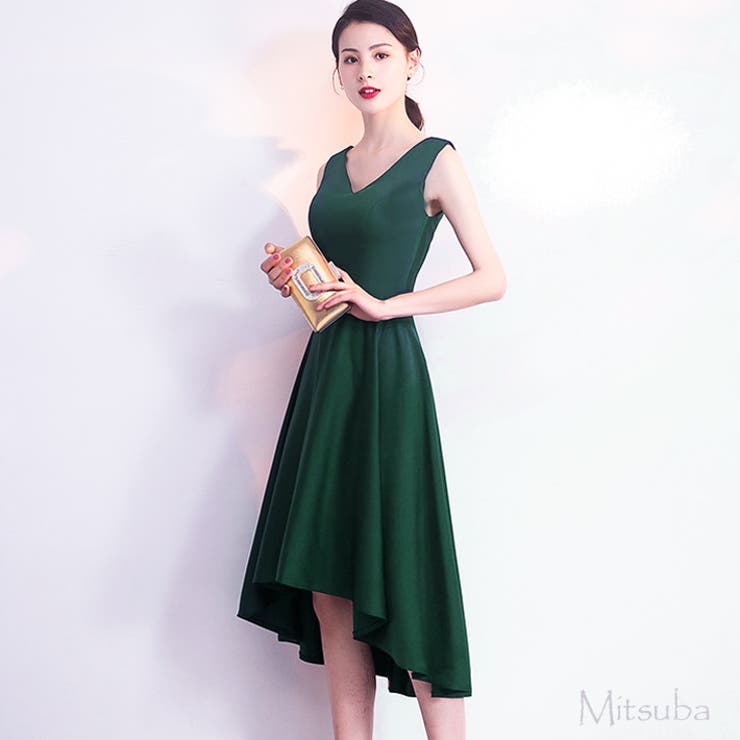 アンブレラスリーブのシフォンロングドレス★ドレスパーティドレスワンピースパーティードレス結婚式披露宴二次会女子会謝恩会発表会演奏会フォーマル大きい激安