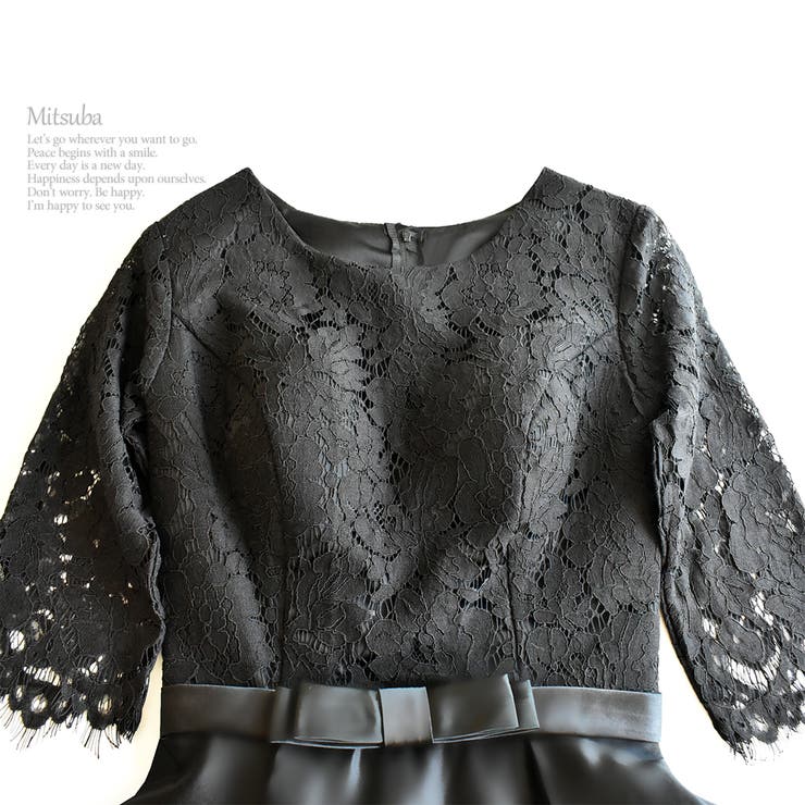 クラシカルブラックロングドレス ドレス パーティドレス | みつば | 詳細画像9 