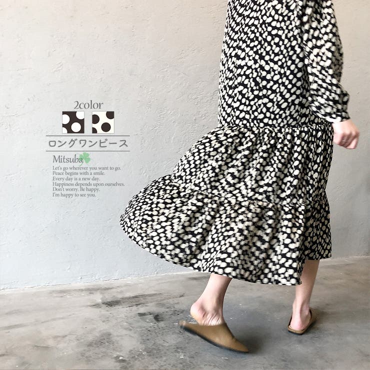 水玉のティアードワンピース ドレス ワンピース 品番 Mtbw みつば ミツバ のレディースファッション通販 Shoplist ショップリスト