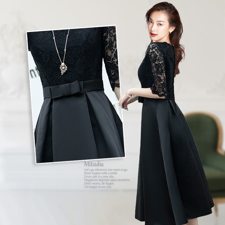 くすみカラーのドッキングドレス ドレス パーティドレス | みつば | 詳細画像7 