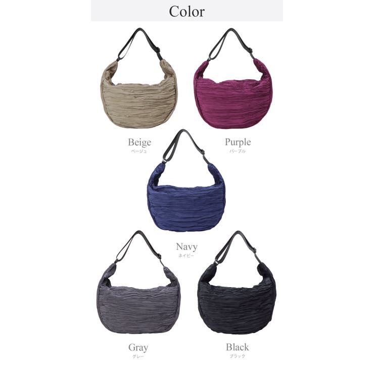 大容量 シワ加工生地 ユニセックスデザイン ショルダーバッグ トートバッグ | UNITED BASE | 詳細画像17 