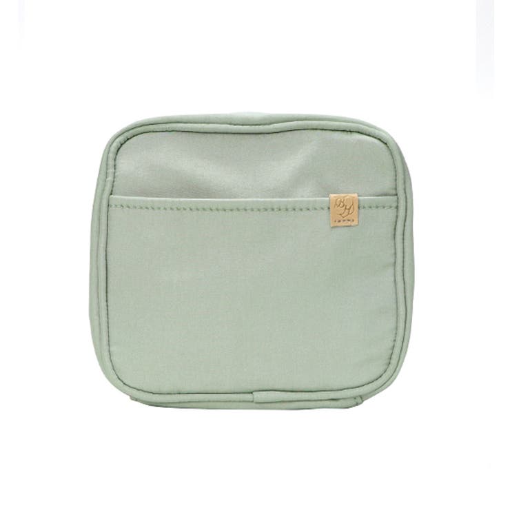 ピスタチオ | 収納上手 スクエア型 シンプル化粧ポーチ | UNITED BASE