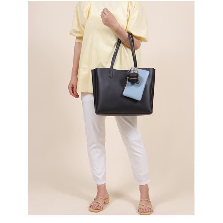 A4サイズ対応 バイカラーポーチ付きトートバッグ レディース 通勤 通学 | UNITED BASE | 詳細画像7 