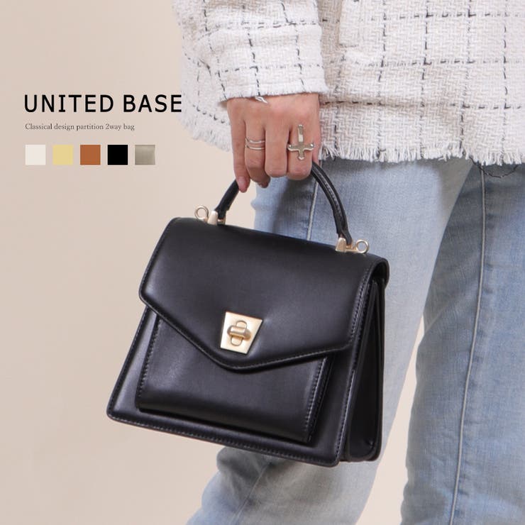 クラシカルデザイン 2wayバッグ ハンドバッグ ショルダーバッグ[品番：FD000001146]｜UNITED BASE（ユナイテッドベース）の レディースファッション通販｜SHOPLIST（ショップリスト）