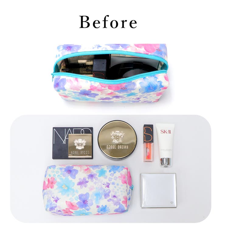 収納上手 スクエア型 シンプル化粧ポーチ | UNITED BASE | 詳細画像6 