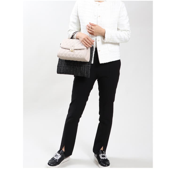 ラメ感ツイード生地 軽量 ミニトートバッグ 手提げ サブバッグ 結婚式 小さめ | UNITED BASE | 詳細画像12 