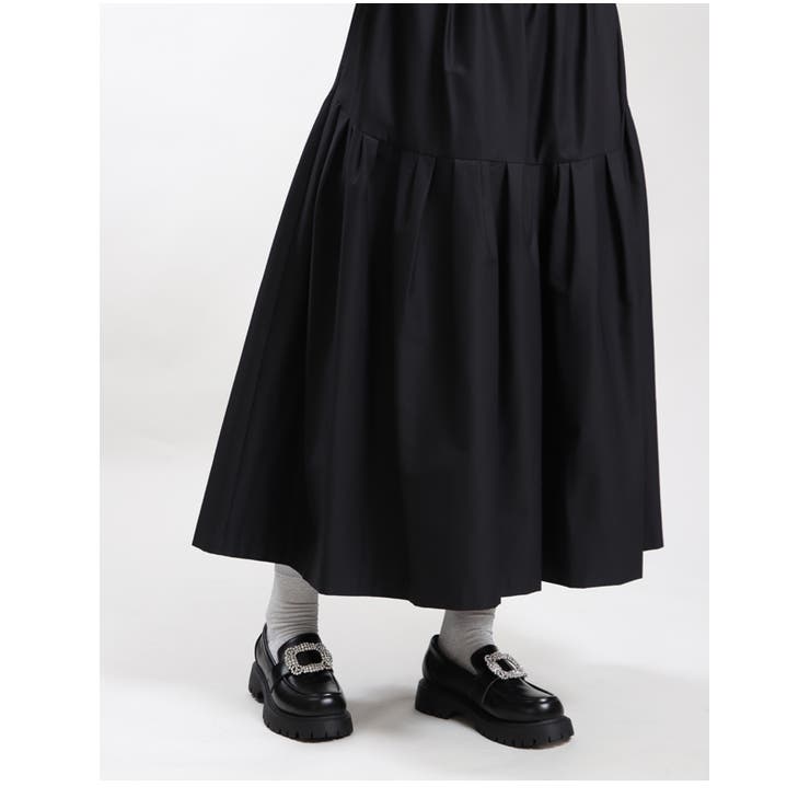 厚底 タンクソール ビジューローファー レディース 黒 ブラック かわいい | UNITED BASE | 詳細画像6 