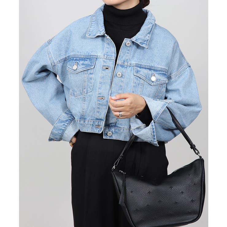 ショート丈 デニムジャケット レディース Mサイズ デニム