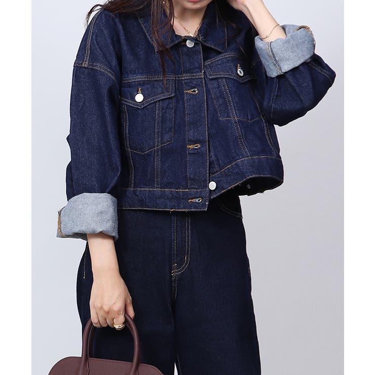 GUCCI デニムジャケット　ショート丈　ブラック　春夏　レディース　M ショート丈 デニムジャケット レディース Mサイズ デニム