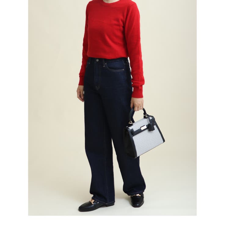 フラップ型 千鳥柄配色デザイン 2wayバッグ ハンドバッグ ショルダーバッグ | UNITED BASE | 詳細画像6 