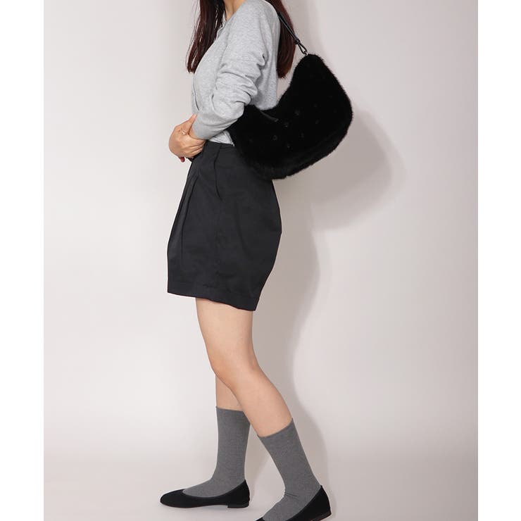 ポイント刺繍 2WAY ファーバッグ ワンショルダーバッグ 秋冬 秋 冬 | UNITED BASE | 詳細画像8 