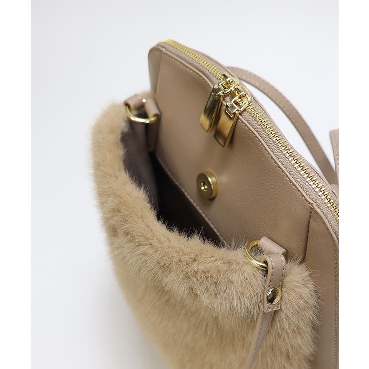 2WAY リュック＆ショルダーバッグ ファーバッグ 秋冬 秋 冬 かわいい | UNITED BASE | 詳細画像10 