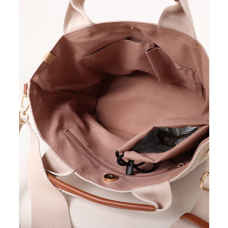 バイカラー ナイロン 配色デザイン  2wayトートバッグ ショルダーバッグ | UNITED BASE | 詳細画像16 