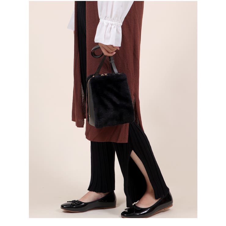 ラウンド型 コンパクト ファーショルダーバッグ | UNITED BASE | 詳細画像9 