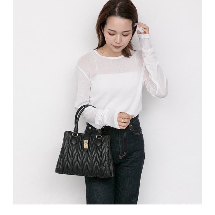 2WAY キルティングバッグ トートバッグ ショルダーバッグ 可愛い