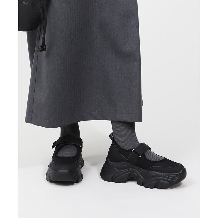 メッシュ ボリュームソール スニーカーサンダル メリージェーン 厚底 美脚 | UNITED BASE | 詳細画像6 