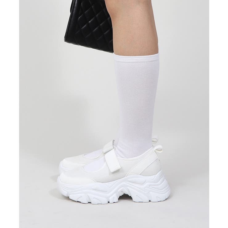 メッシュ ボリュームソール スニーカーサンダル メリージェーン 厚底 美脚 | UNITED BASE | 詳細画像8 