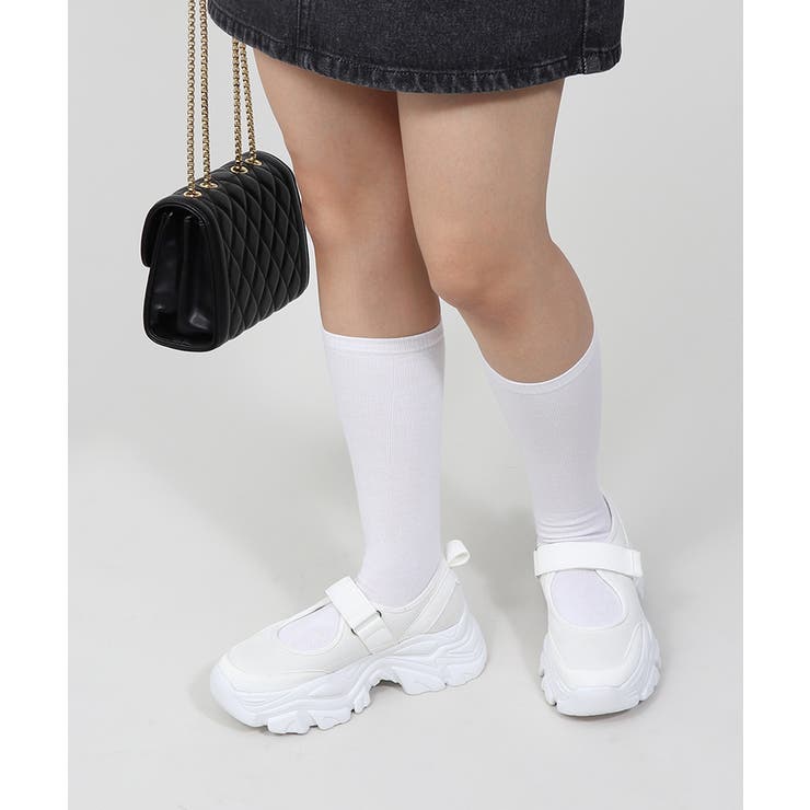 メッシュ ボリュームソール スニーカーサンダル メリージェーン 厚底 美脚 | UNITED BASE | 詳細画像10 