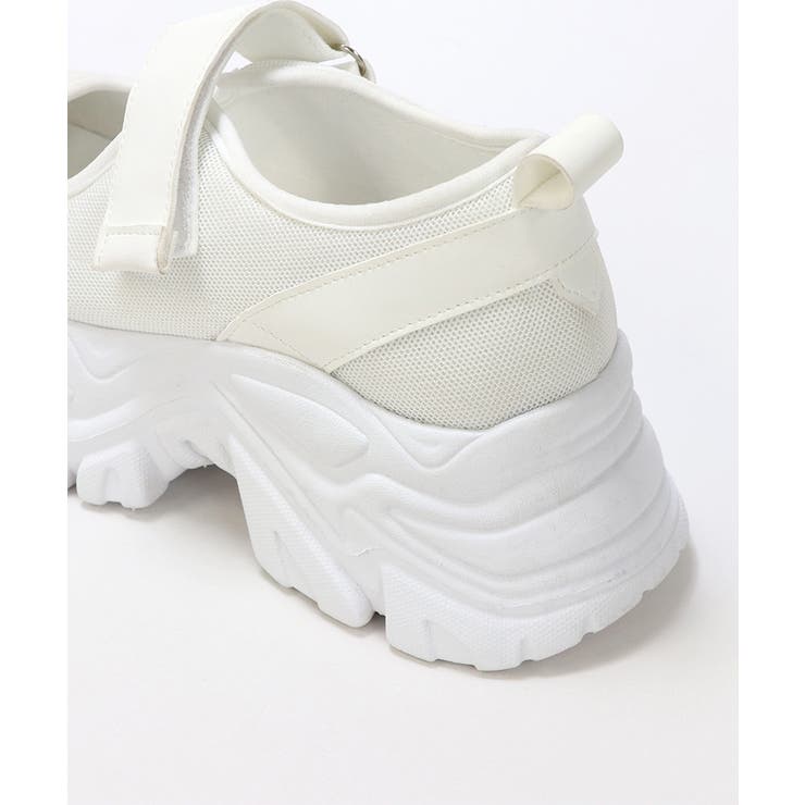 メッシュ ボリュームソール スニーカーサンダル メリージェーン 厚底 美脚 | UNITED BASE | 詳細画像16 