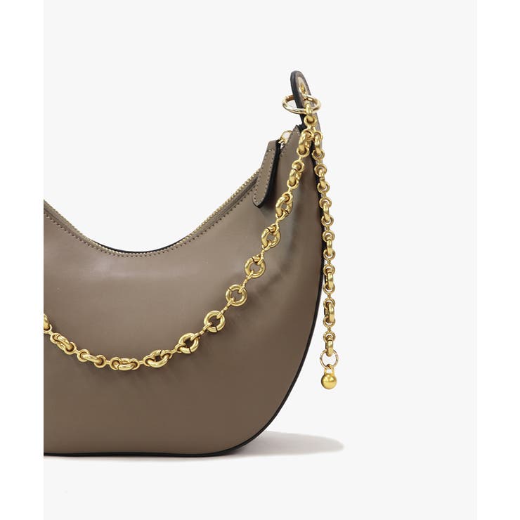 本革 ハーフムーン チェーンハンドル ショルダーバッグ チェーンバッグ | UNITED BASE | 詳細画像22 