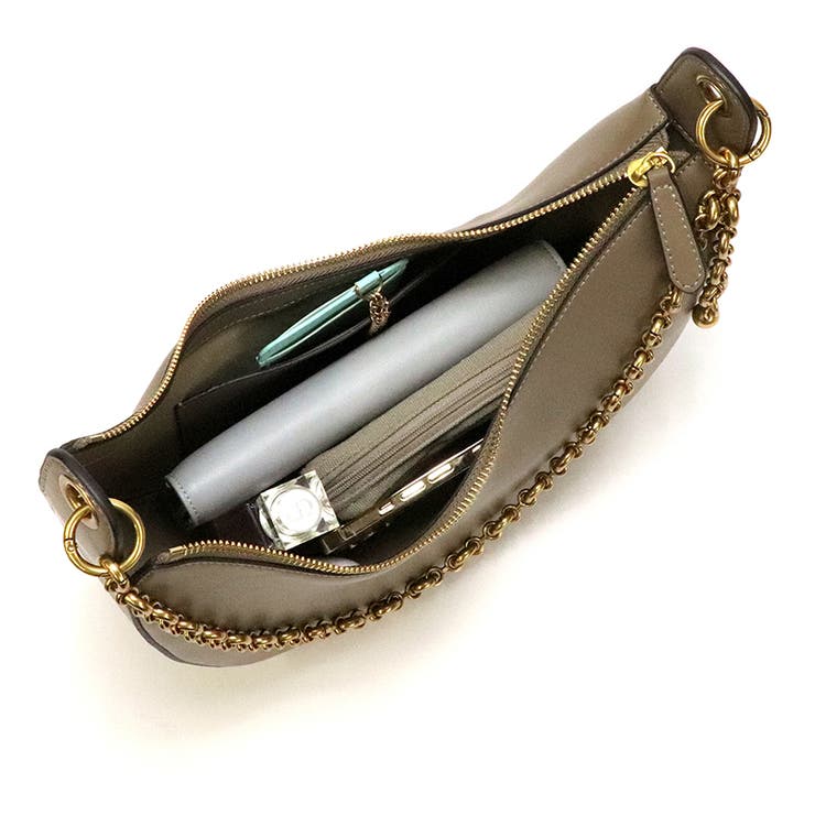 本革 ハーフムーン チェーンハンドル ショルダーバッグ チェーンバッグ | UNITED BASE | 詳細画像26 