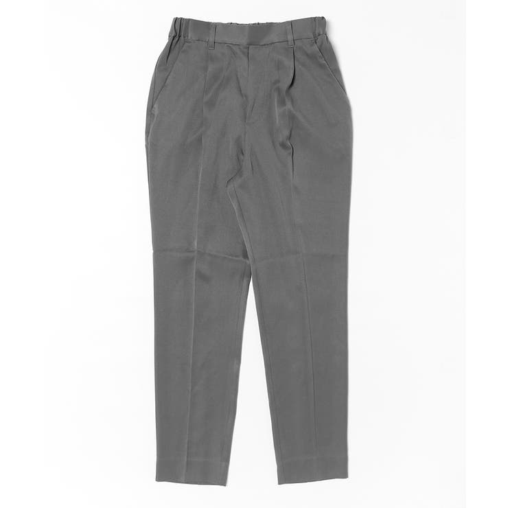 丈長め ウエストゴム テーパードスラックスパンツ ボトムス パンツ レディース | UNITED BASE | 詳細画像19 