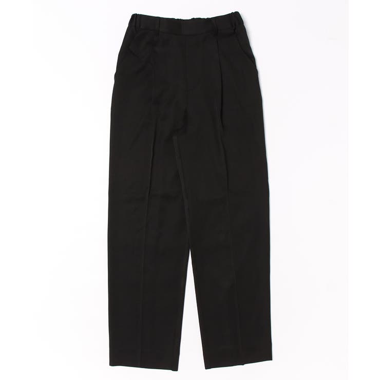 丈長め ウエストゴム ストレートスラックスパンツ ボトムス パンツ レディース | UNITED BASE | 詳細画像15 