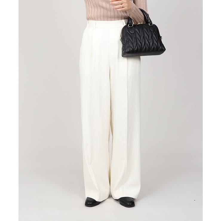 丈長め ウエストゴム ワイドスラックスパンツ ボトムス パンツ レディース | UNITED BASE | 詳細画像3 