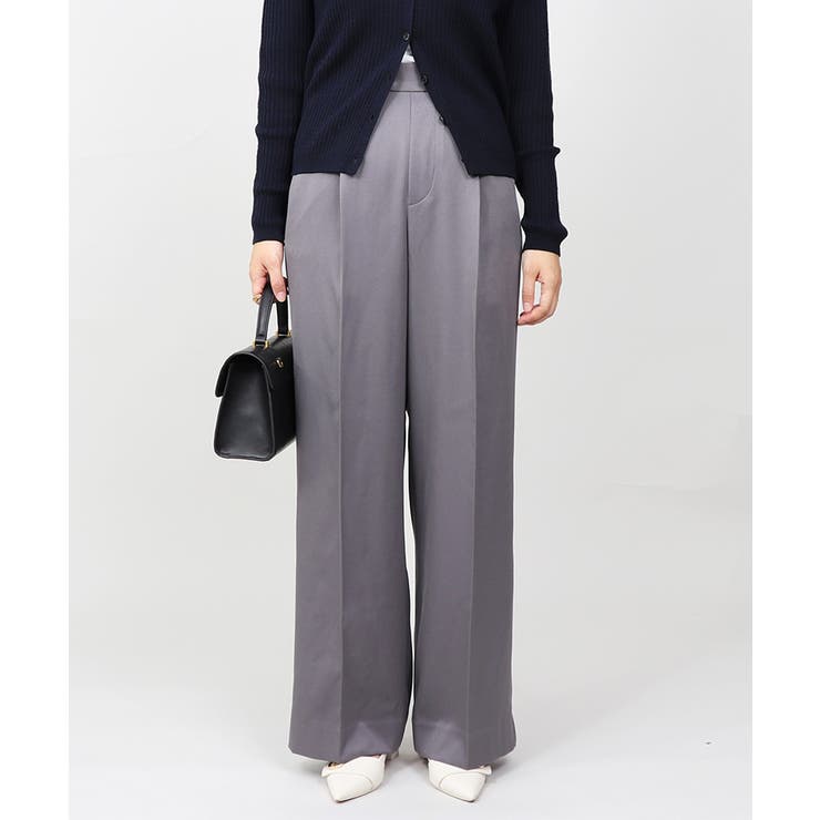 丈長め ウエストゴム ワイドスラックスパンツ ボトムス パンツ レディース | UNITED BASE | 詳細画像9 