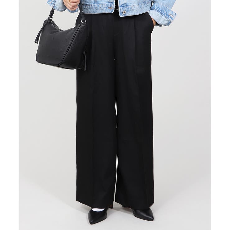 丈長め ウエストゴム ワイドスラックスパンツ ボトムス パンツ レディース | UNITED BASE | 詳細画像13 