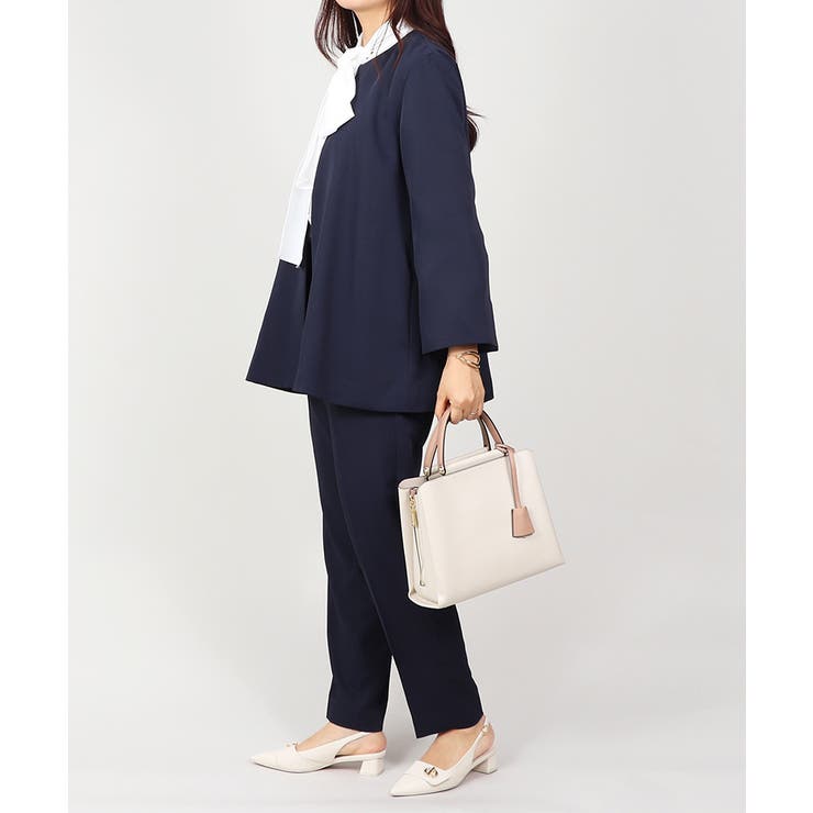 ノーカラー フレアジャケット テーパードパンツ スーツセット 2点セット | UNITED BASE | 詳細画像3 