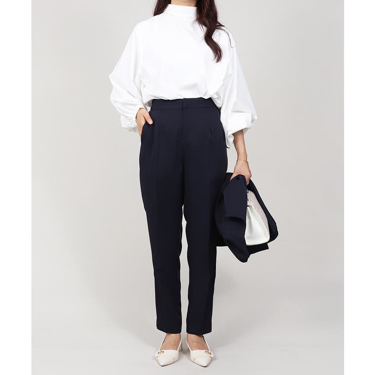 ノーカラー フレアジャケット テーパードパンツ スーツセット 2点セット | UNITED BASE | 詳細画像20 