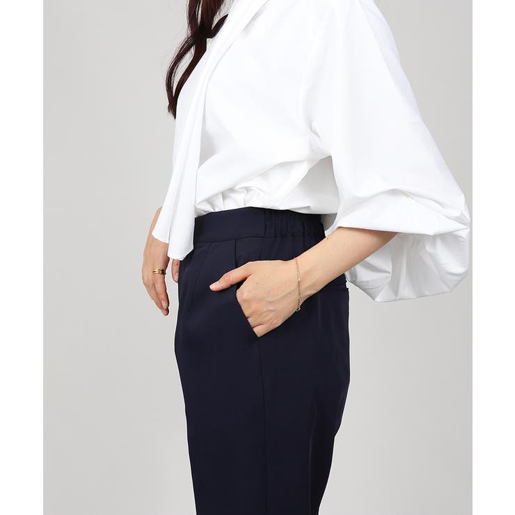 ノーカラー フレアジャケット テーパードパンツ スーツセット 2点セット | UNITED BASE | 詳細画像22 