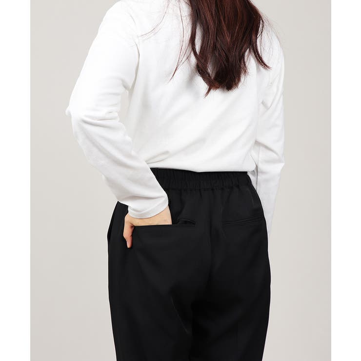 ノーカラー タックペプラム テーパードパンツ スーツセット 2点セット | UNITED BASE | 詳細画像23 