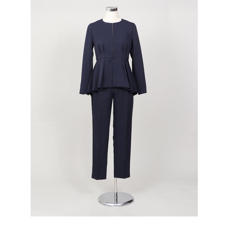 ノーカラー タックペプラム テーパードパンツ スーツセット 2点セット | UNITED BASE | 詳細画像25 