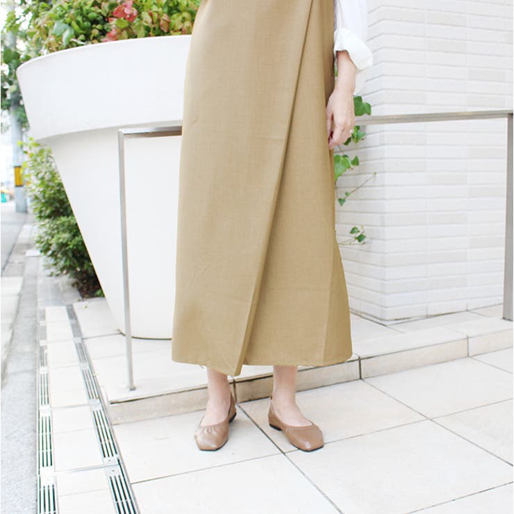 バックリボンジャンパースカート ネイビー ベージュ | MODE ROBE | 詳細画像2 