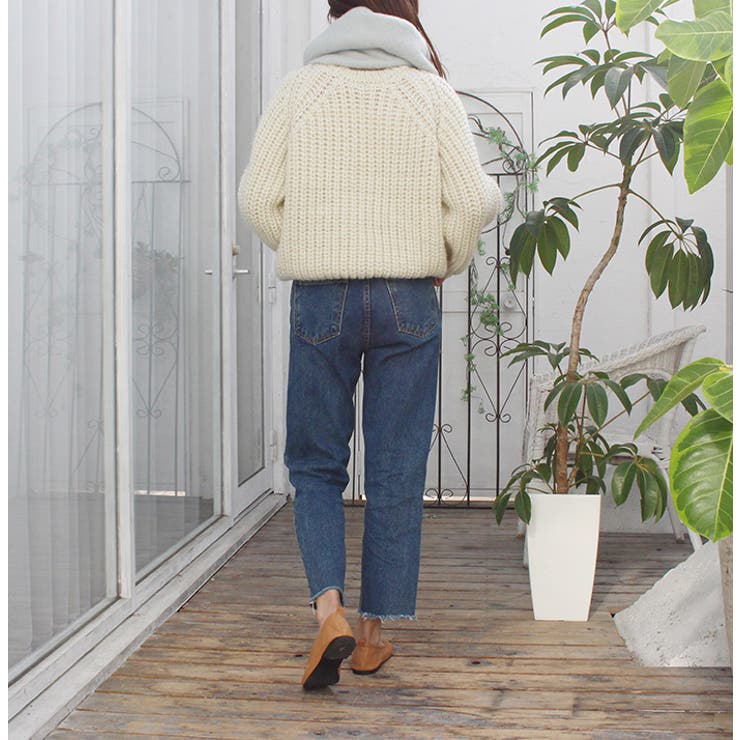 ローゲージクルーネックニット | MODE ROBE | 詳細画像9 