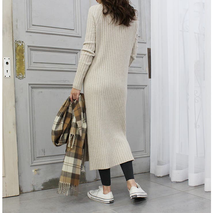 リブニットワンピース | MODE ROBE | 詳細画像4 